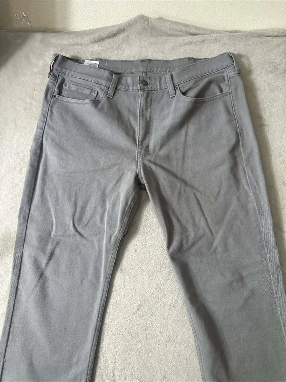 Levi’s 514 Jeans Men 38x30 Gray Straight Leg Denim Classic Fit